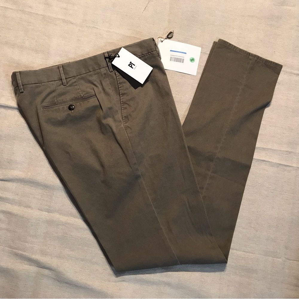 NWT PT01 Stretch Cotton Italian Chino Pants (EU 54/ US 37)